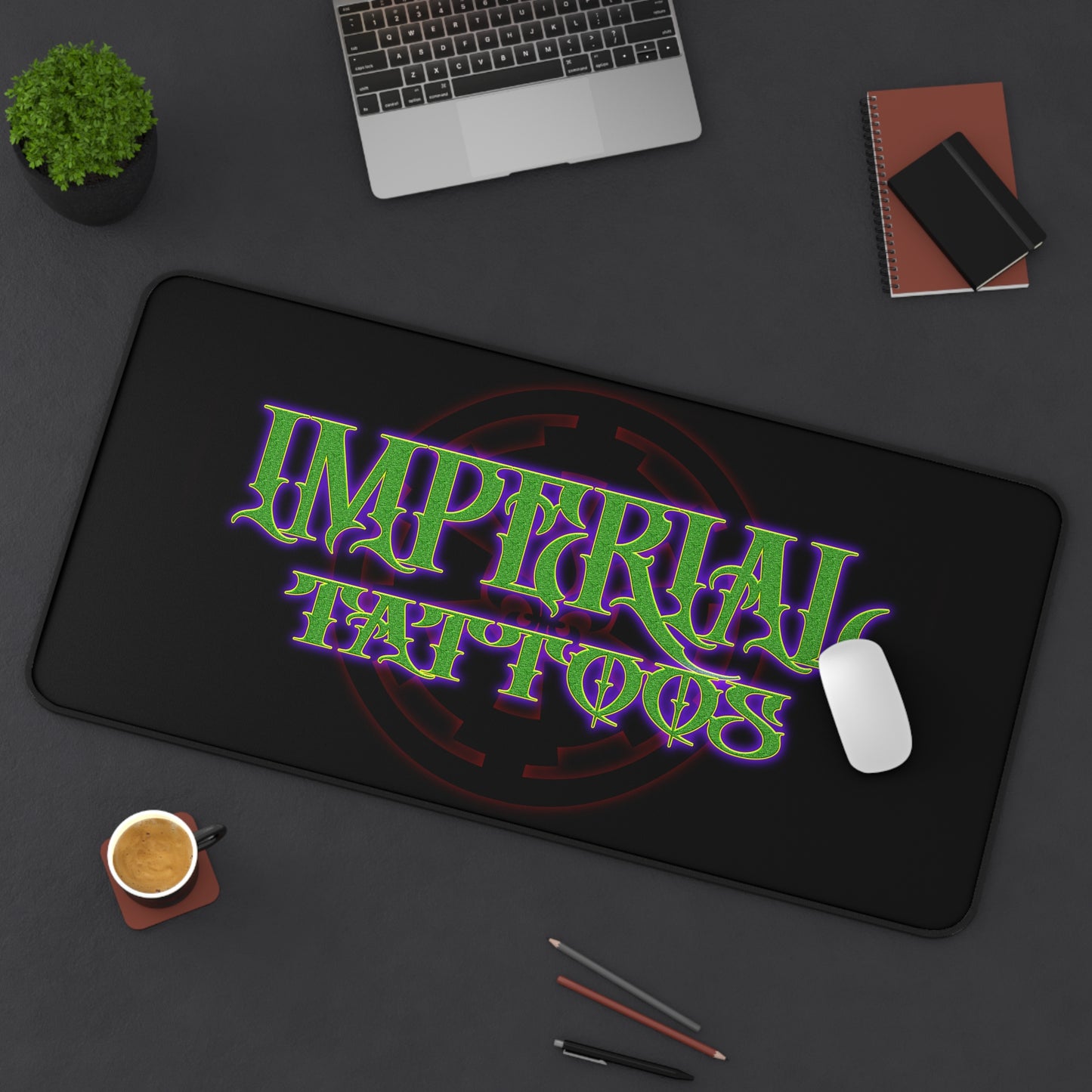 Imperial Tattoos Gothic Desk & Gun Mat 16"x 32"