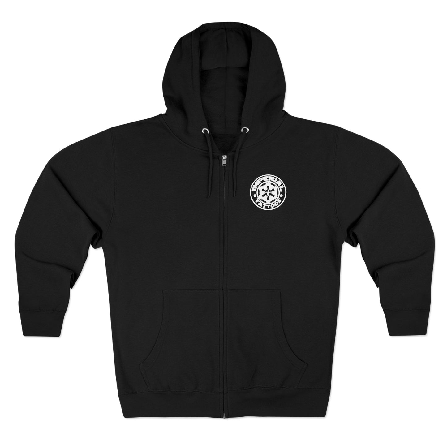 Hoodie | Skull and Sabers | Imperial Vintage Unisex Zip Hoodie, Casual Wear, Street Style, Gift for Him/Her, Cozy Layering, Perfect for Fall/Winter