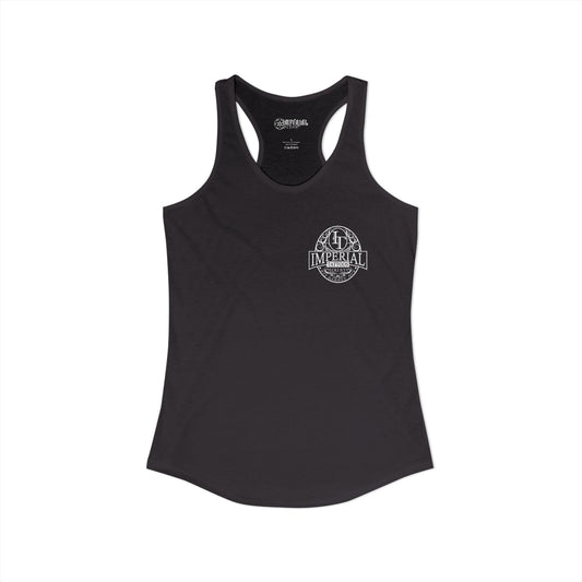 Women's Racerback Tank Imperial Tattoos WHITE Smokers