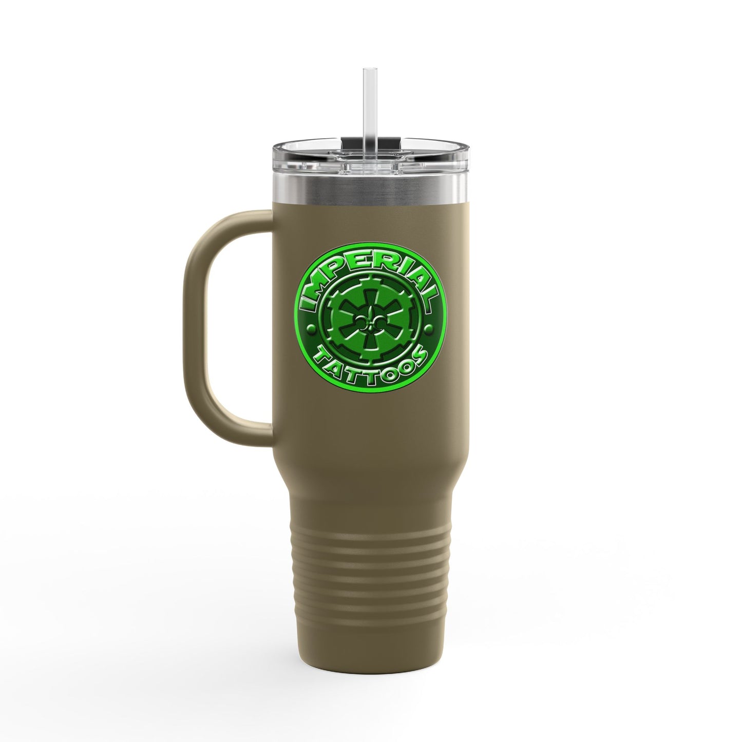 Insulated Travel Mug - 40oz Order 66 Design green/purple