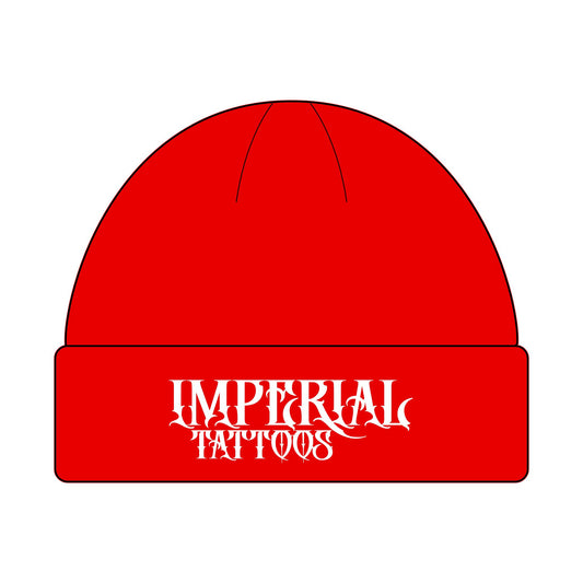 Cuff Beanie | Gothic White |  Cool Winter Hat, Streetwear Accessory, Perfect Gift for Tattoo Lovers, Unisex Beanie