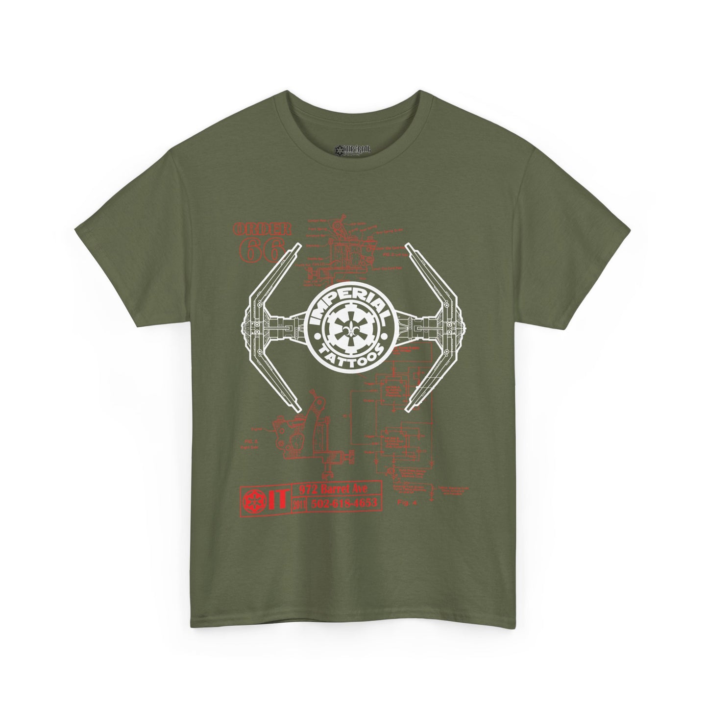 Schematic Red/White T-Shirt