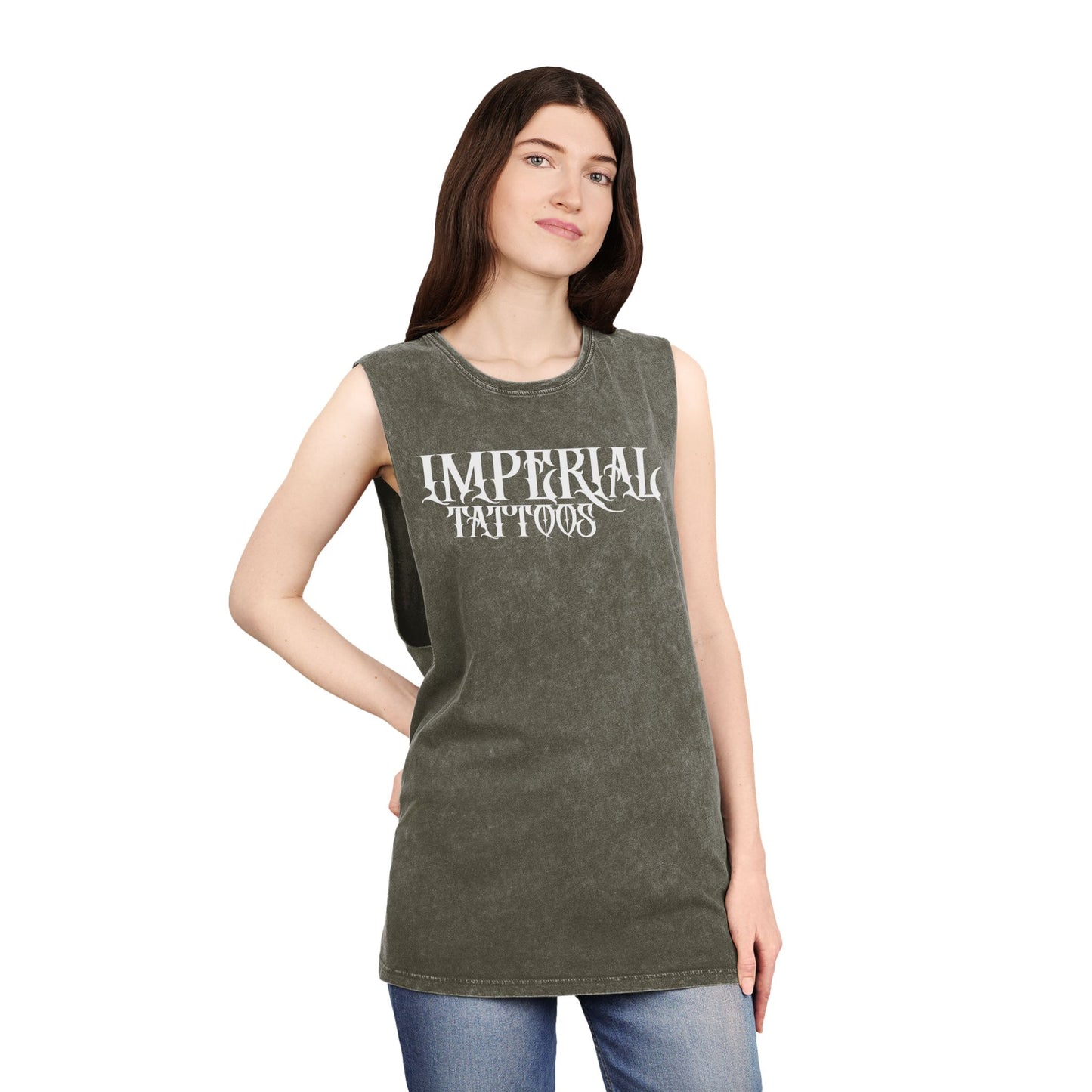 Unisex Stonewash Tank Top