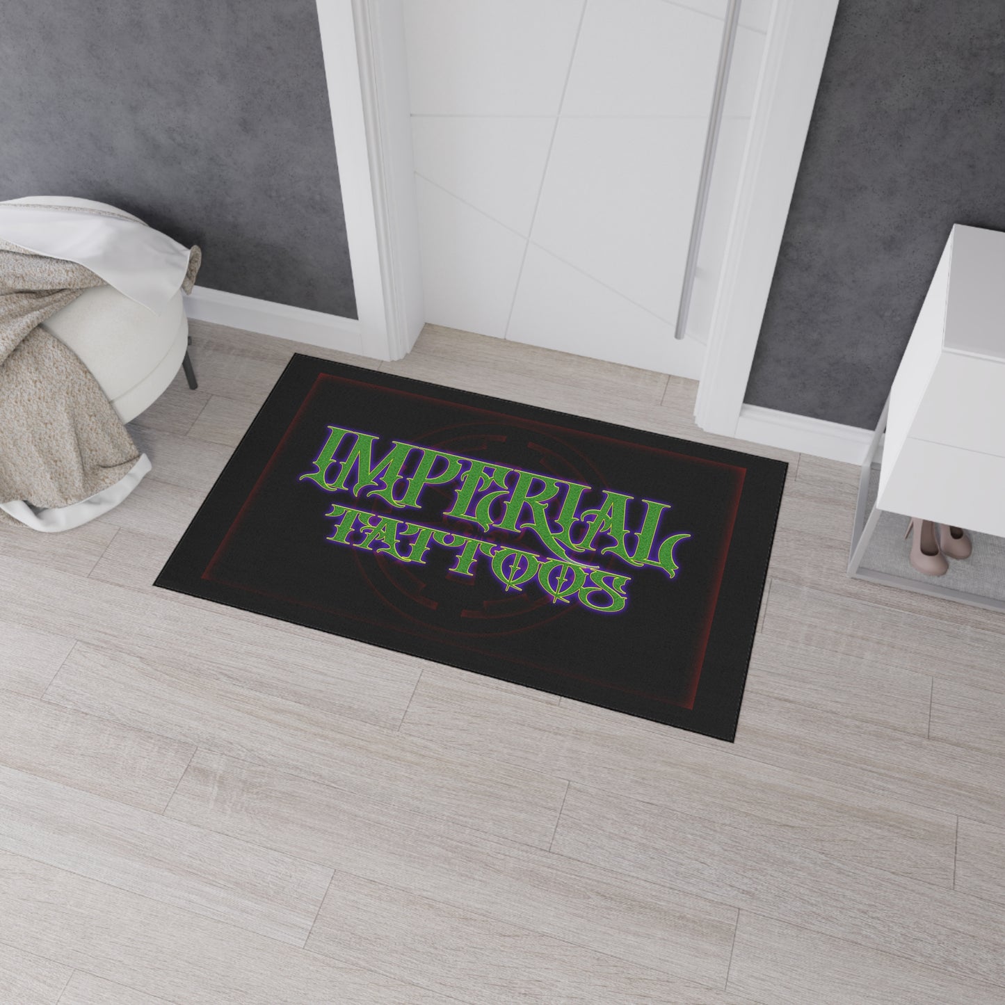 Imperial Tattoos Heavy Duty Floor Mat - Durable Non-Slip Rug for Tattoo Studios & Outdoor Events