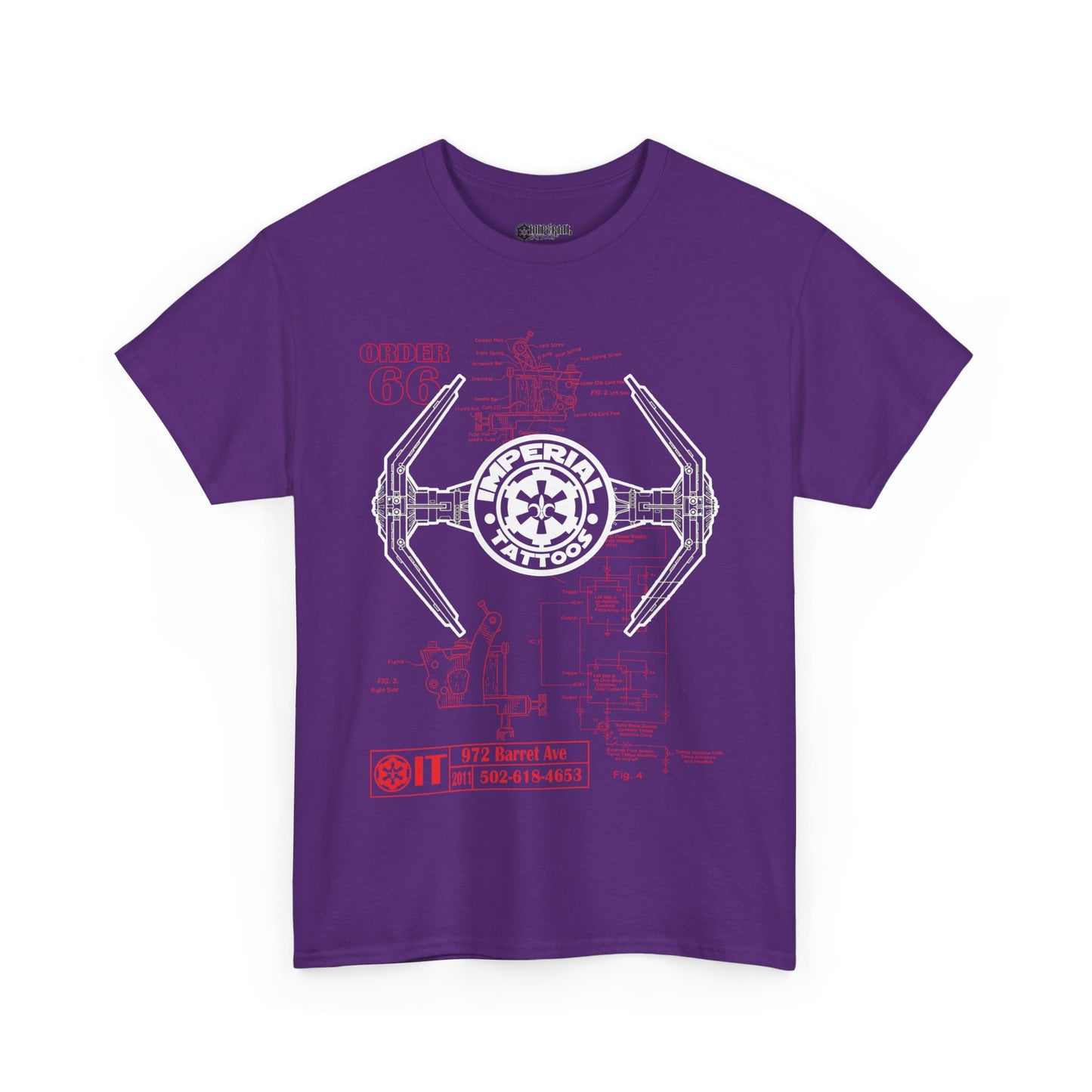 Schematic Red/White T-Shirt