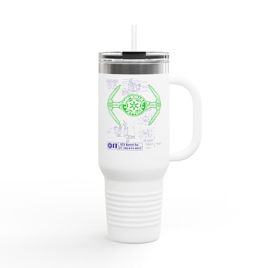 Insulated Travel Mug -  40oz Order 66 Design green/purple