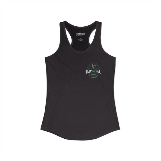 Women's Racerback Tank Imperial Tattoos GREEN Smokers