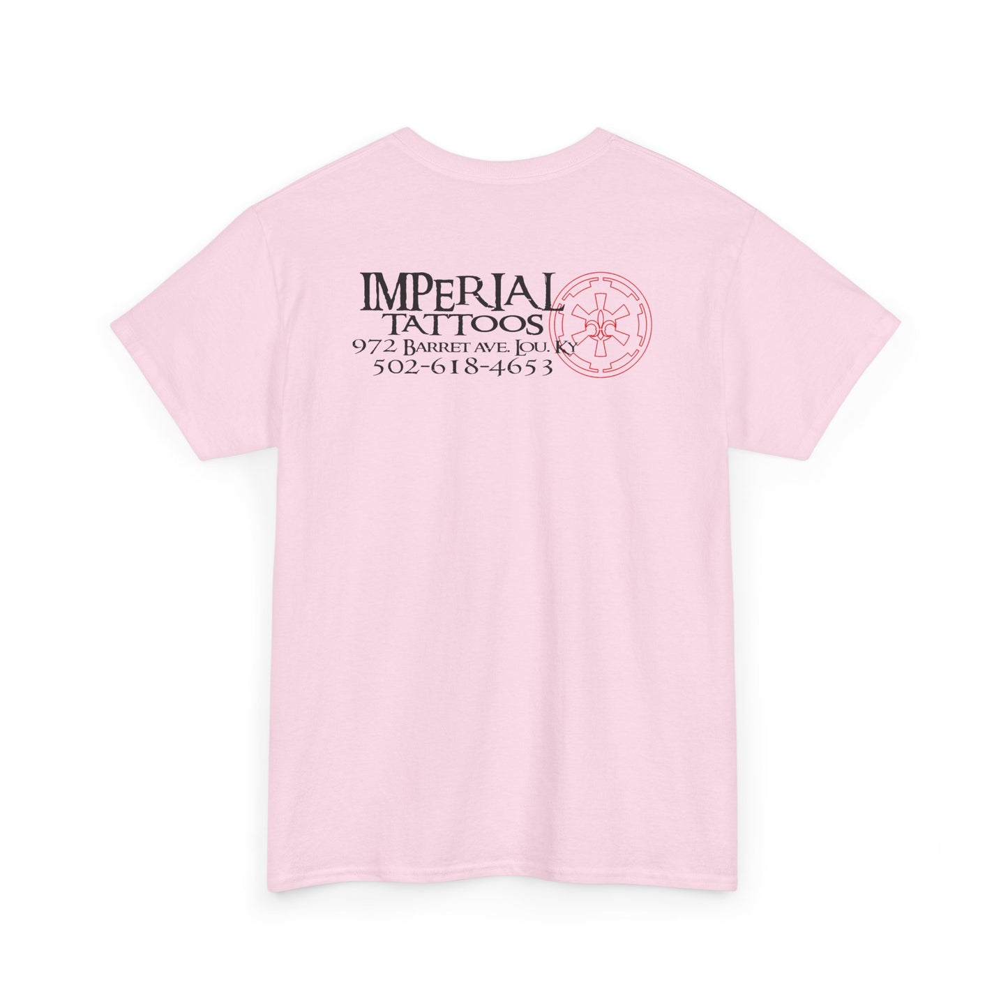 Gothic Black Font | Imperial Tattoos Unisex Heavy Cotton Tee, Cool Graphic Tee, Edgy Streetwear, Tattoo Lovers Shirt, Gift for Artists