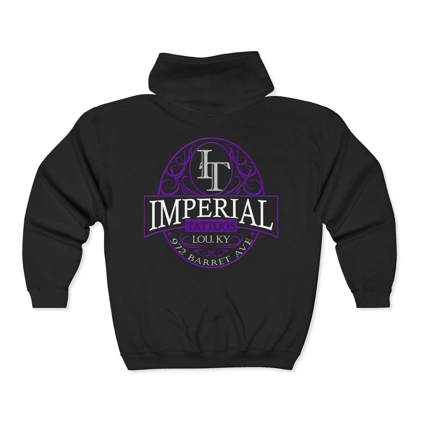 Imperial Tattoos Smokers PURPLE Full Zip Hoodie