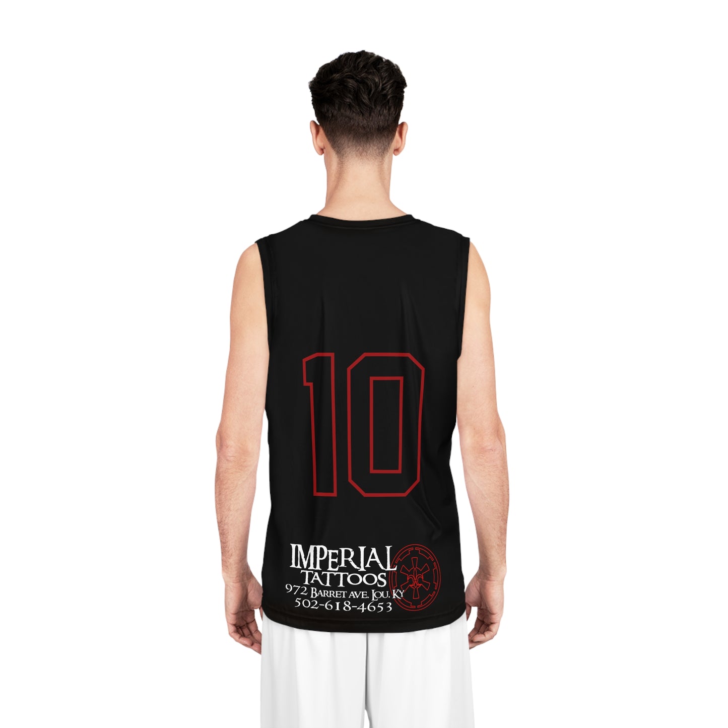 Tattoo Shop Basketball Jersey — "Imperial Tattoos" Black Tank