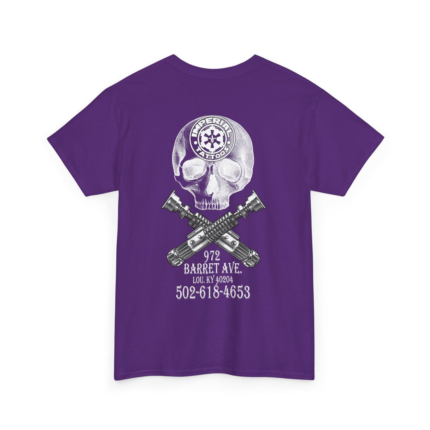 Cog front pocket, Skull & Sabers on back T-Shirt