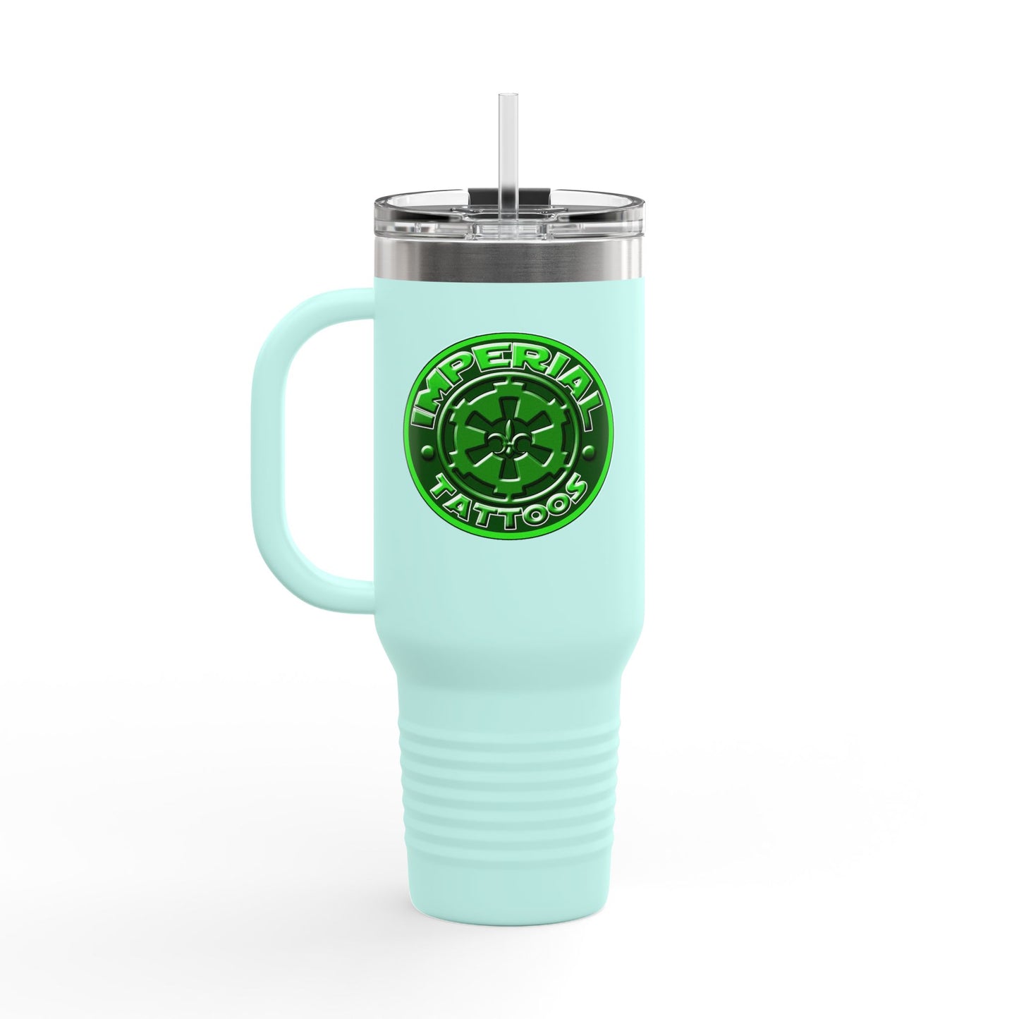 Insulated Travel Mug - 40oz Order 66 Design green/purple