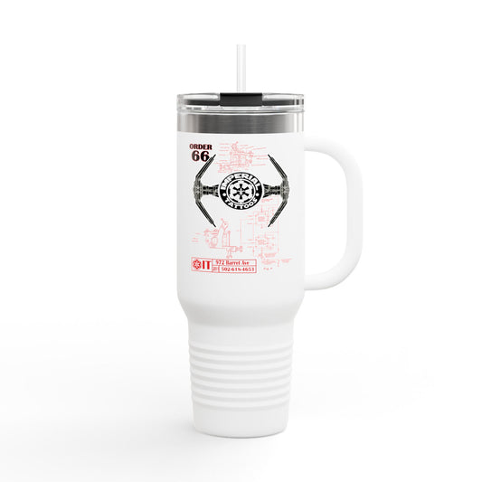 Insulated Travel Mug | 40oz Order 66 Design red/white