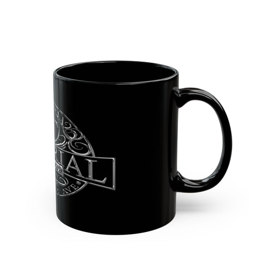 Imperial Tattoos | Black Ceramic Mug | Smokers Chrome — 11oz Coffee Cup