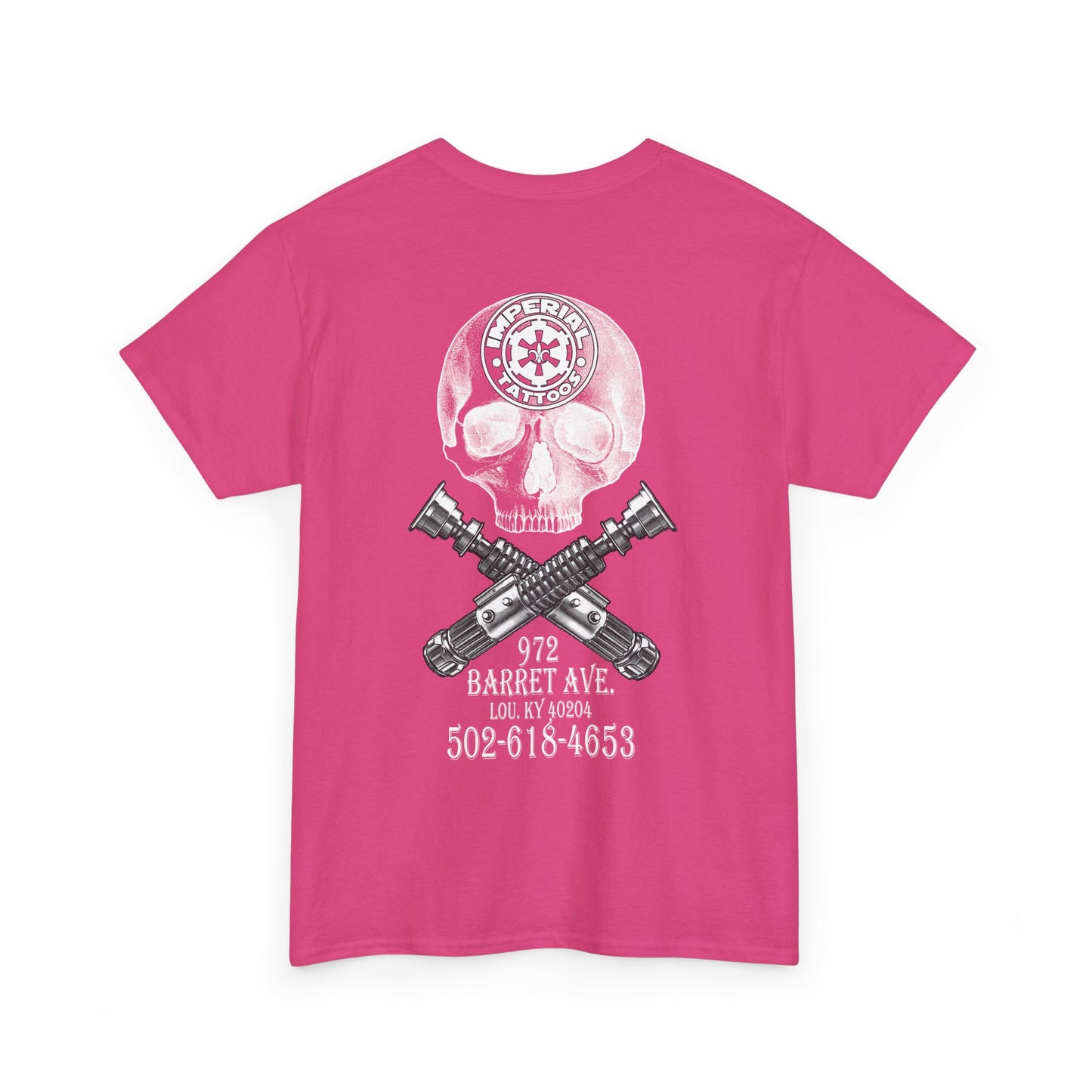 Cog front pocket, Skull & Sabers on back T-Shirt