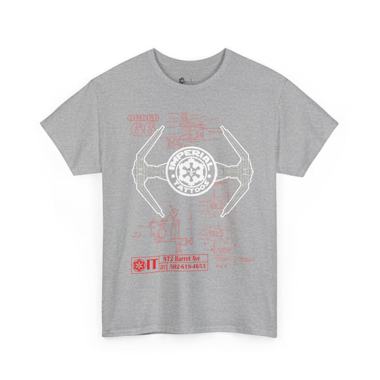 Schematic White, Red | T-Shirt, Graphic Tee, Movie Merchandise, Unisex Heavy Cotton Tee, Geek Fashion, Sci-Fi Apparel