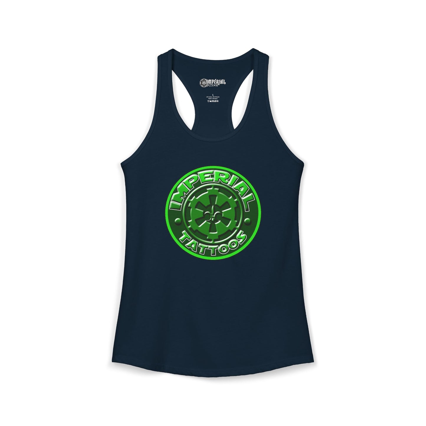 Women's Racerback Tank Imperial Tattoos 2016 COG GREEN