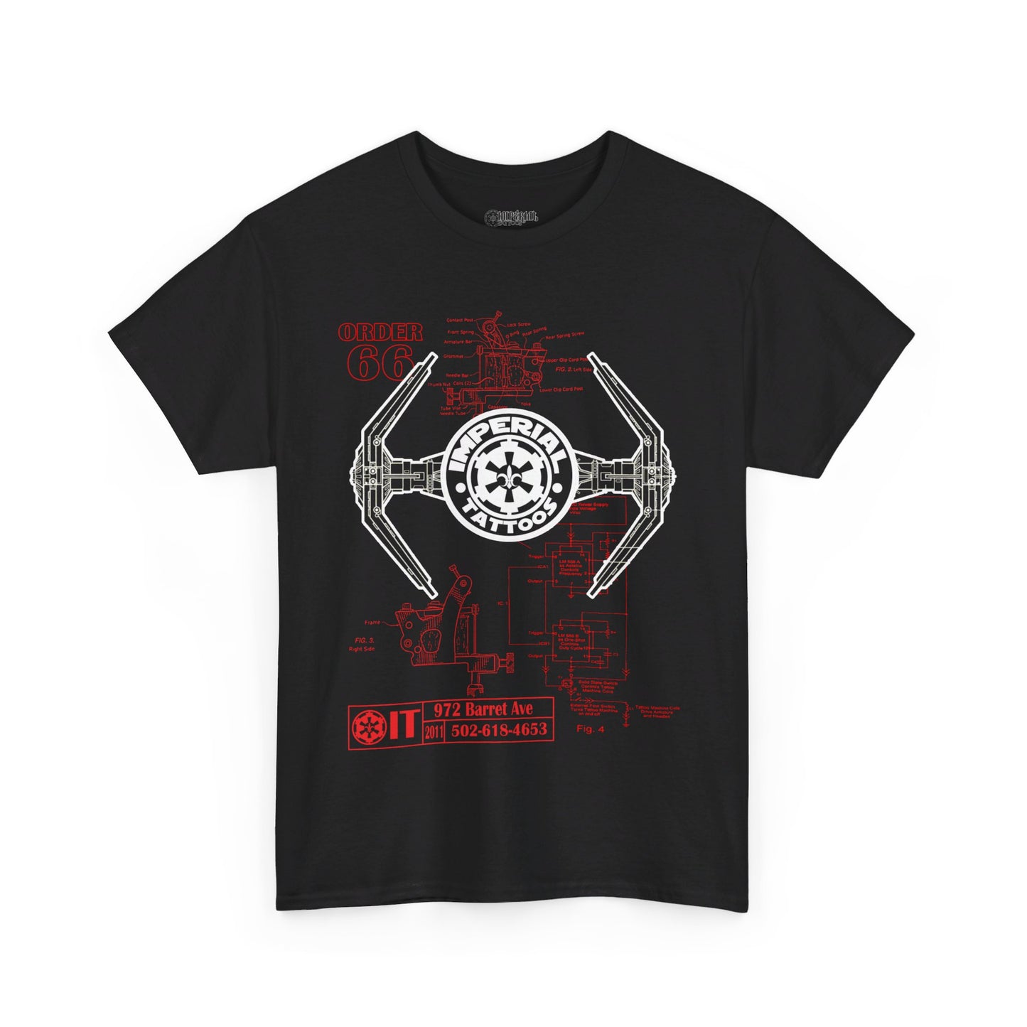 Schematic Red/White T-Shirt