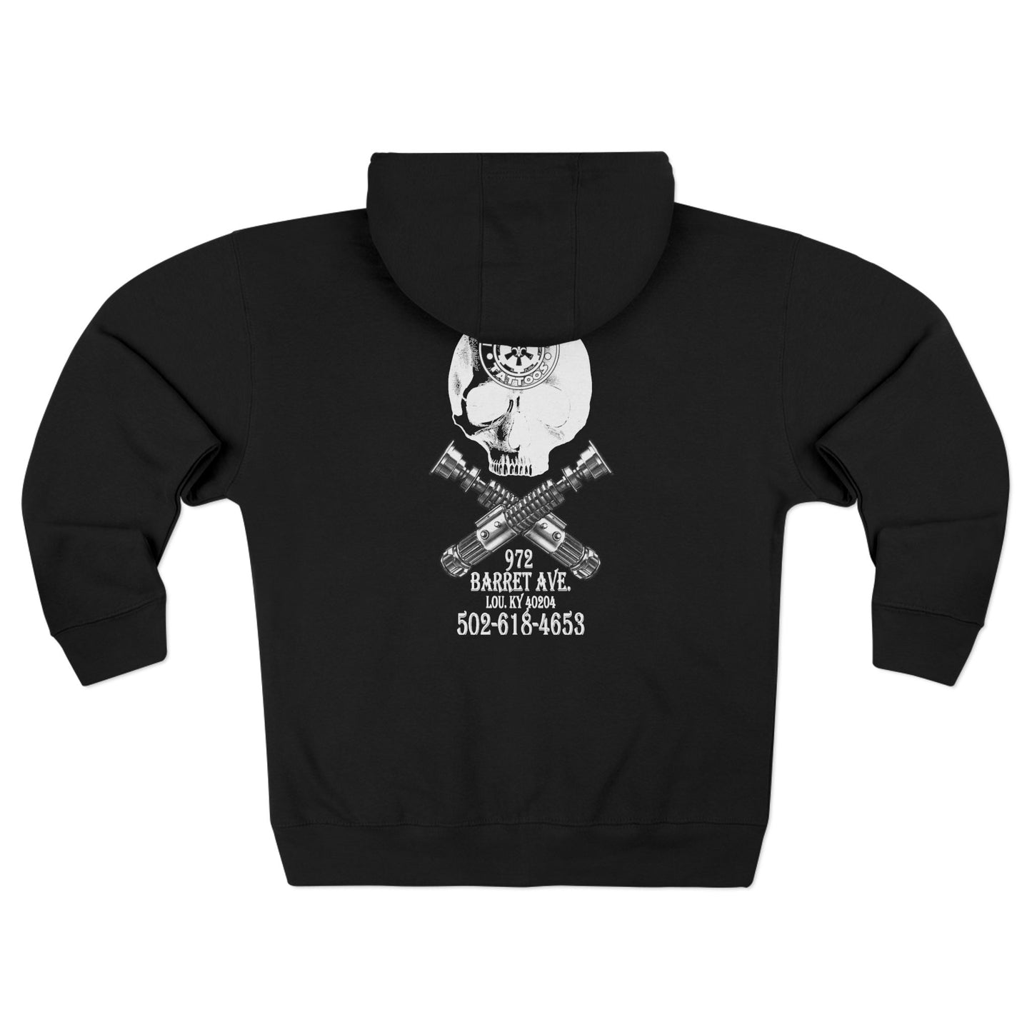 Hoodie | Skull and Sabers | Imperial Vintage Unisex Zip Hoodie, Casual Wear, Street Style, Gift for Him/Her, Cozy Layering, Perfect for Fall/Winter