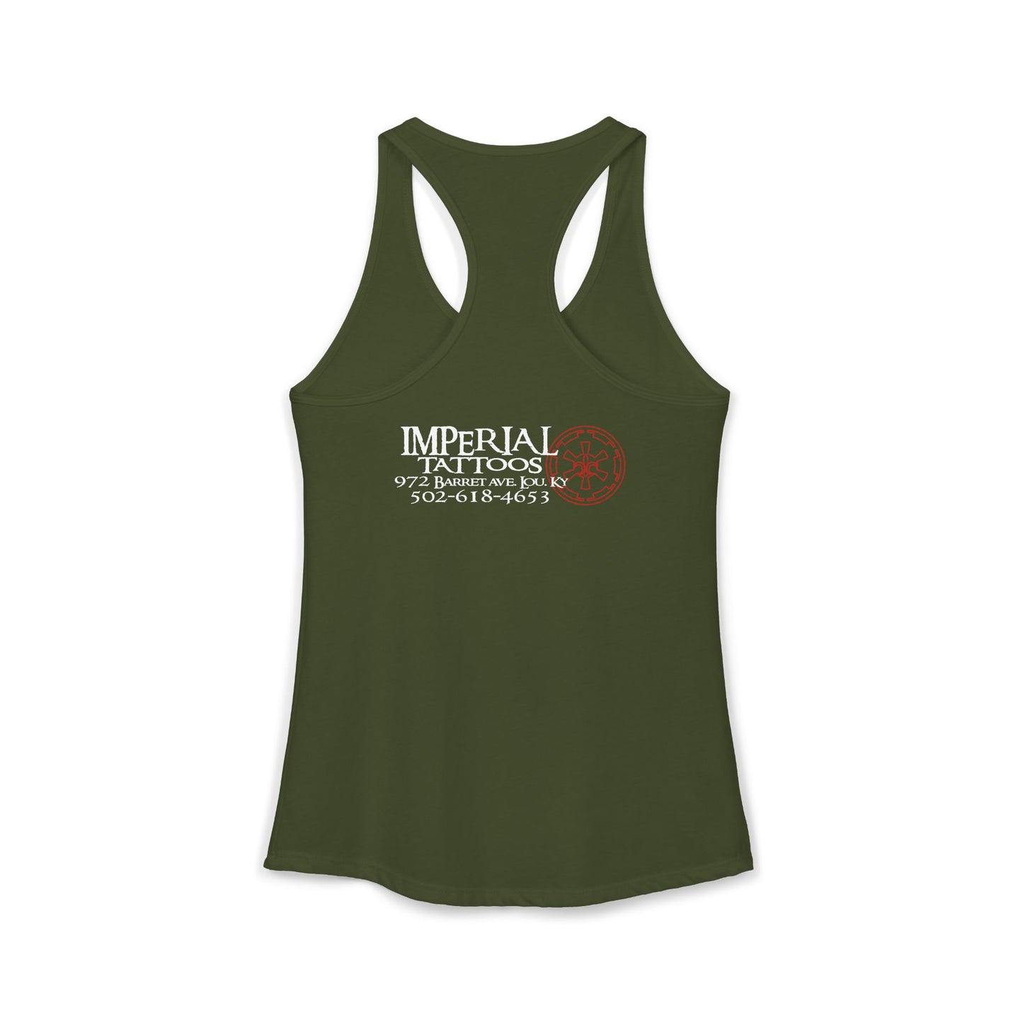 Women's Racerback Tank Imperial Tattoos 2014 COG RED