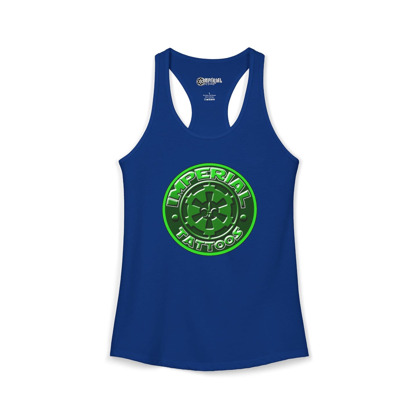Women's Racerback Tank Imperial Tattoos 2016 COG GREEN