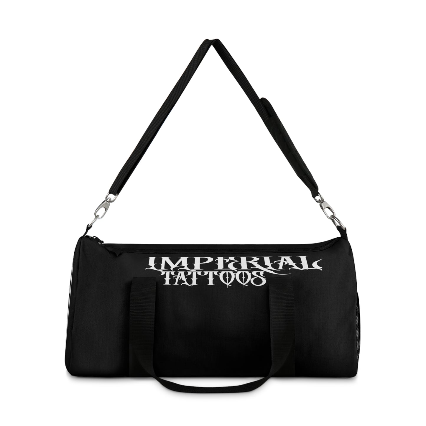 Black Imperial Tattoos  Duffel Bag — 'Imperial Tattoos' Gym & Travel Bag