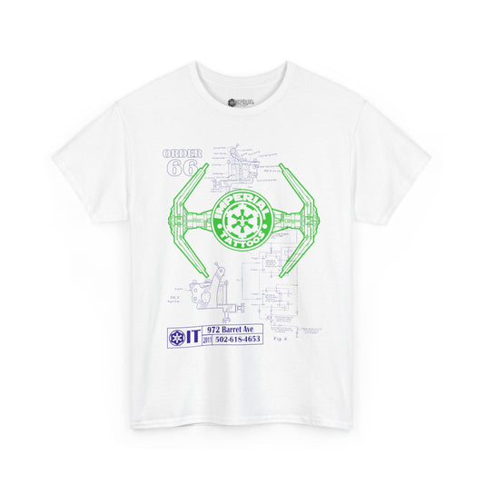 Schematic Green, Purple | Unisex Heavy Cotton Tee, Geeky Graphic Shirt, Sci-Fi Apparel, Perfect Gift for Fans, Casual Wear, Birthday Present