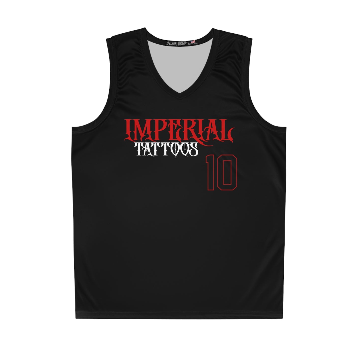 Tattoo Shop Basketball Jersey — "Imperial Tattoos" Black Tank