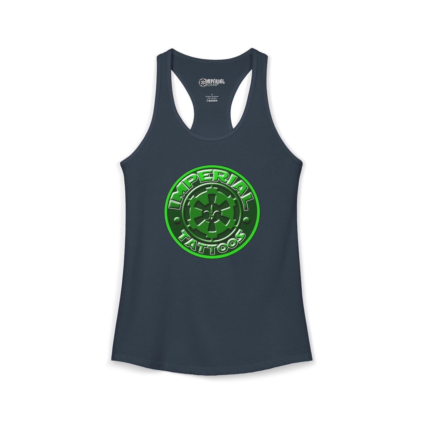 Women's Racerback Tank Imperial Tattoos 2016 COG GREEN