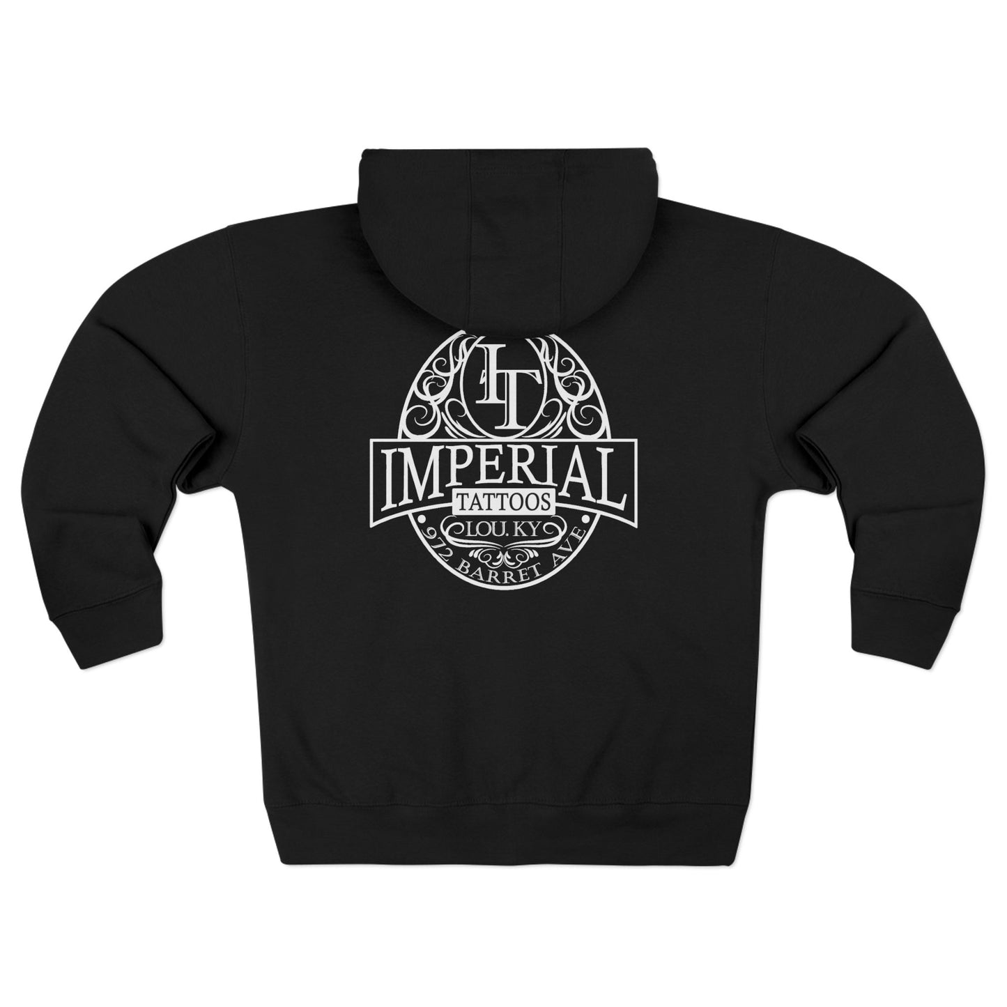 Hoodie | Smokers White | Imperial Tattoos Unisex Zip Hoodie | Custom Graphic, Cozy Layer, Perfect for Gifting, Casual Wear, Year-Round Comfort