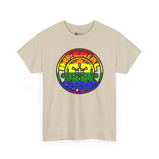 Pride | 2010 Cog | Colorful Graphic Unisex Heavy Cotton Tee, Pride Symbol Tee, Tattoo Studio Merchandise, LGBTQ+ Apparel, Casual T-Shirt