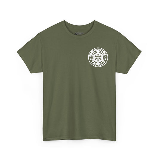Cog front pocket, Skull & Sabers on back T-Shirt