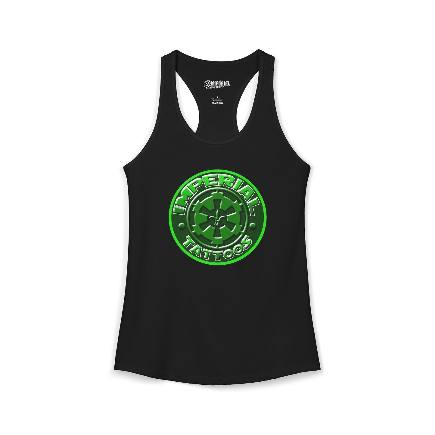 Women's Racerback Tank Imperial Tattoos 2016 COG GREEN