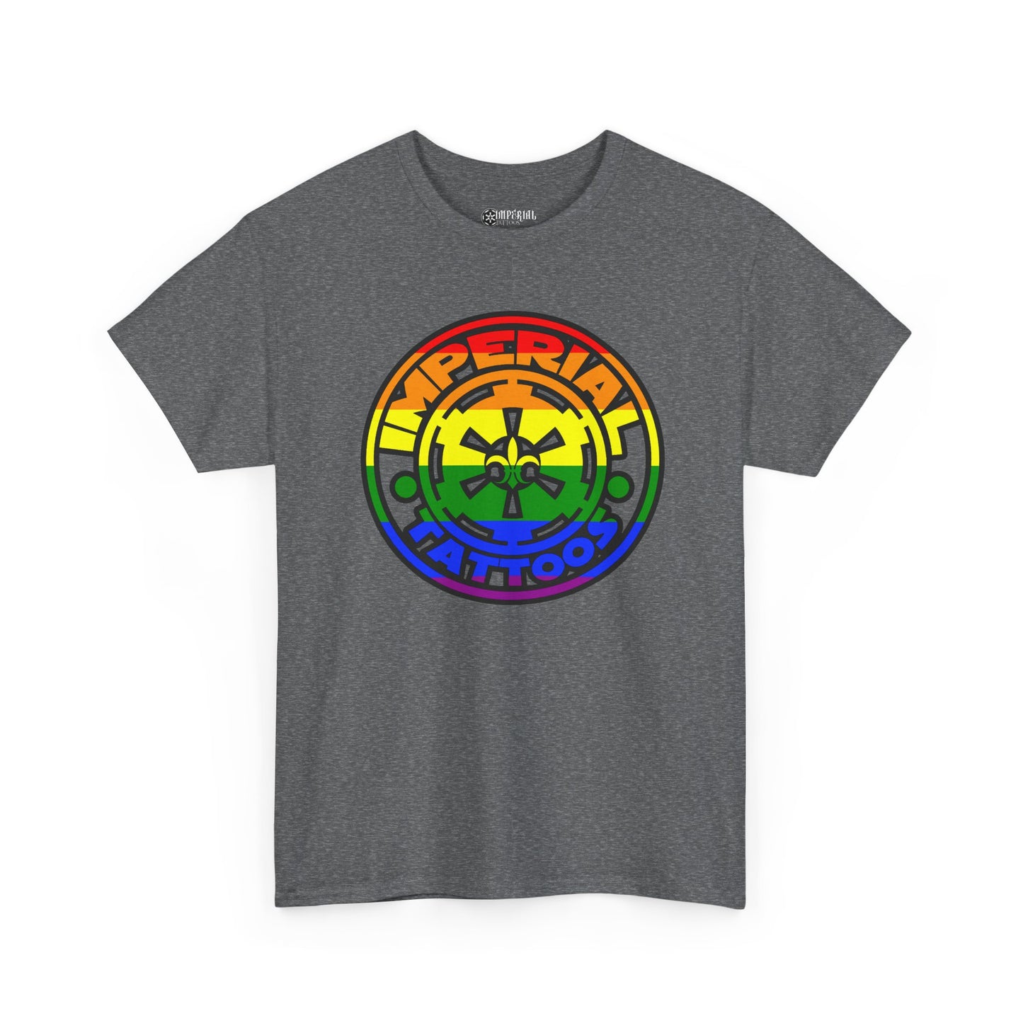 Pride | 2010 Cog | Colorful Graphic Unisex Heavy Cotton Tee, Pride Symbol Tee, Tattoo Studio Merchandise, LGBTQ+ Apparel, Casual T-Shirt