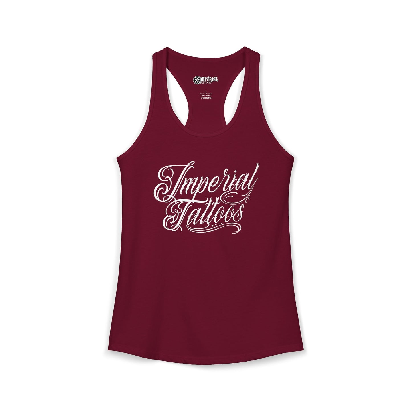 Women's Racerback Tank Imperial Tattoos Beautiful Disaster