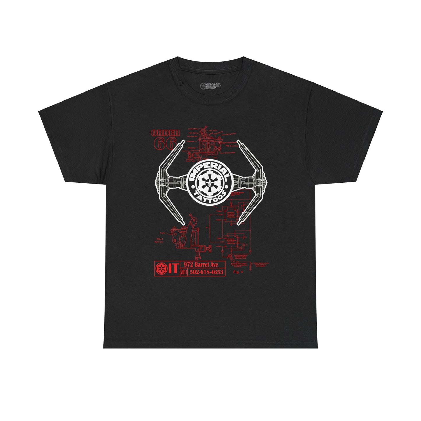 Schematic Red/White T-Shirt