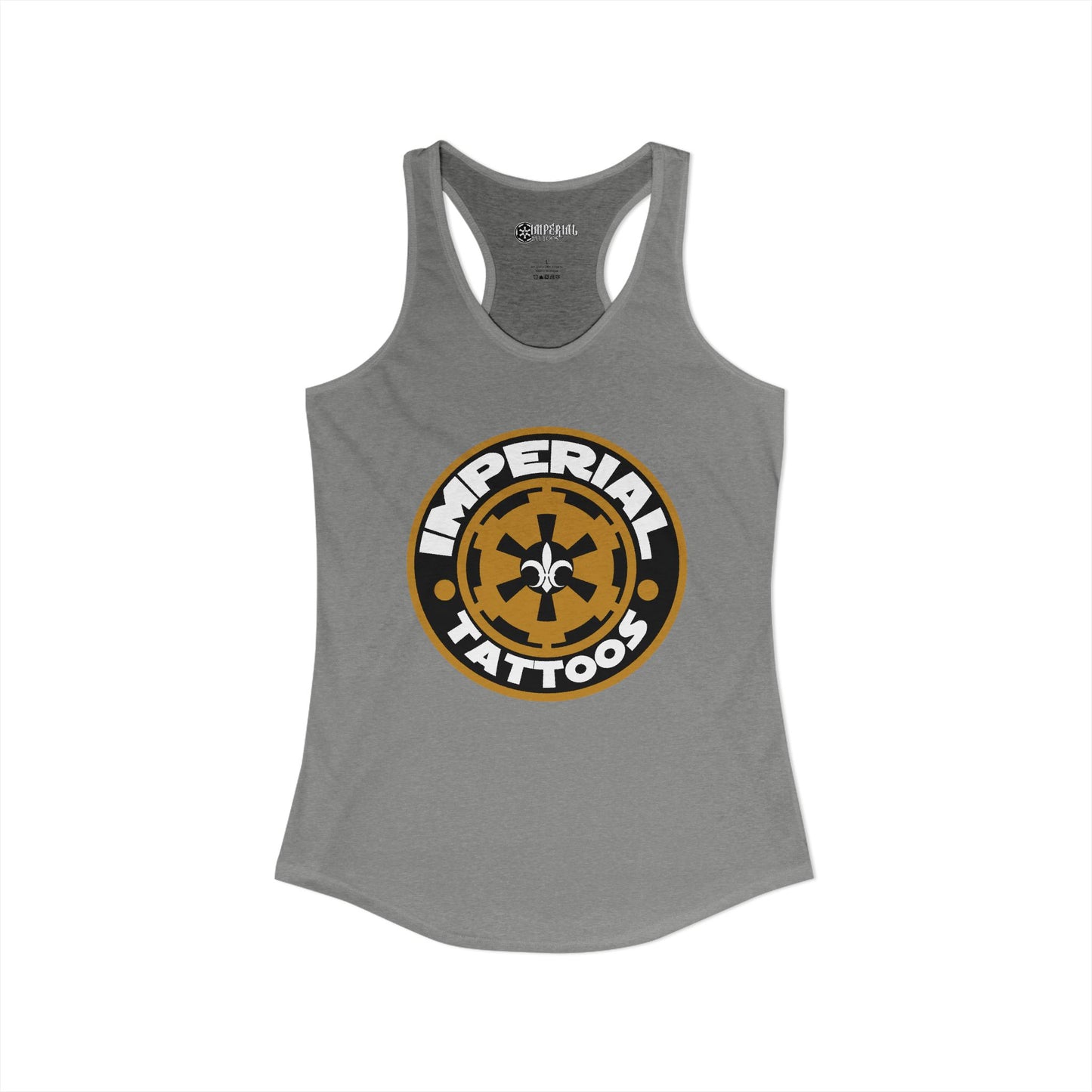 Women's Racerback Tank Imperial Tattoos 2014 COG GOLD