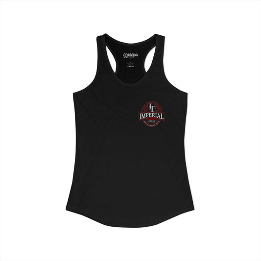 Women's Racerback Tank Imperial Tattoos RED Smokers