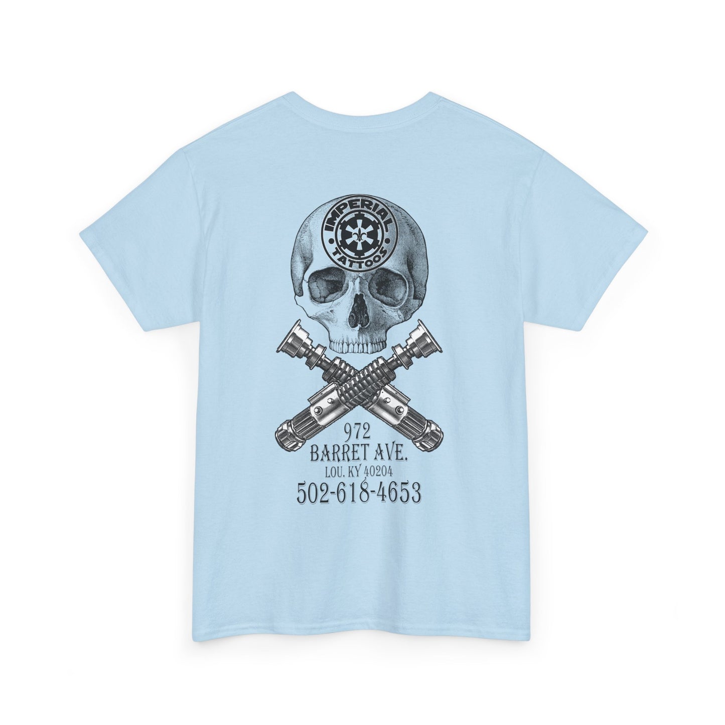 Skull Sabers | Black and gray | Unisex Heavy Cotton Tee with Skull & Crossed Sabers Design, Casual Streetwear, Graphic Tee for Everyday Wear, Gift for Him, Rebel Style [...]