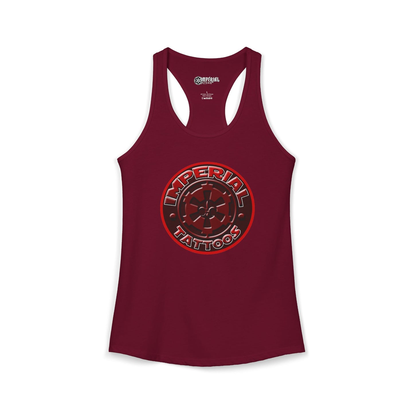 Women's Racerback Tank Imperial Tattoos 2016 COG RED