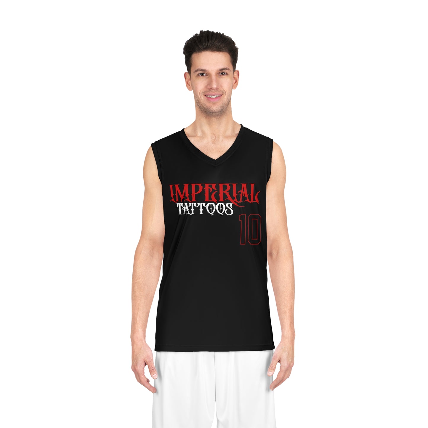 Tattoo Shop Basketball Jersey — "Imperial Tattoos" Black Tank