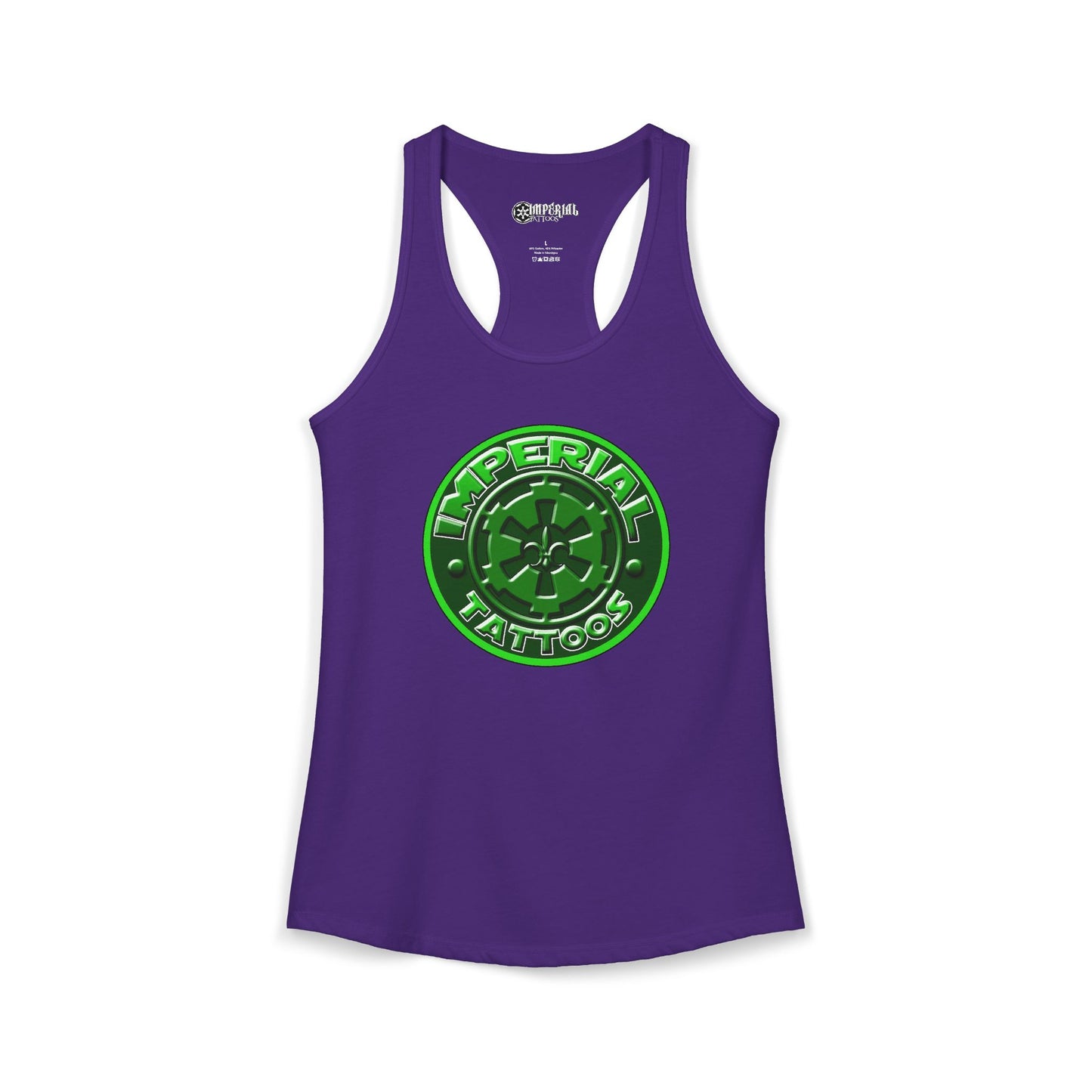 Women's Racerback Tank Imperial Tattoos 2016 COG GREEN