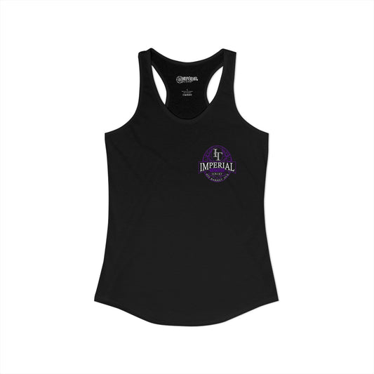 Women's Racerback Tank Imperial Tattoos Purple Smokers
