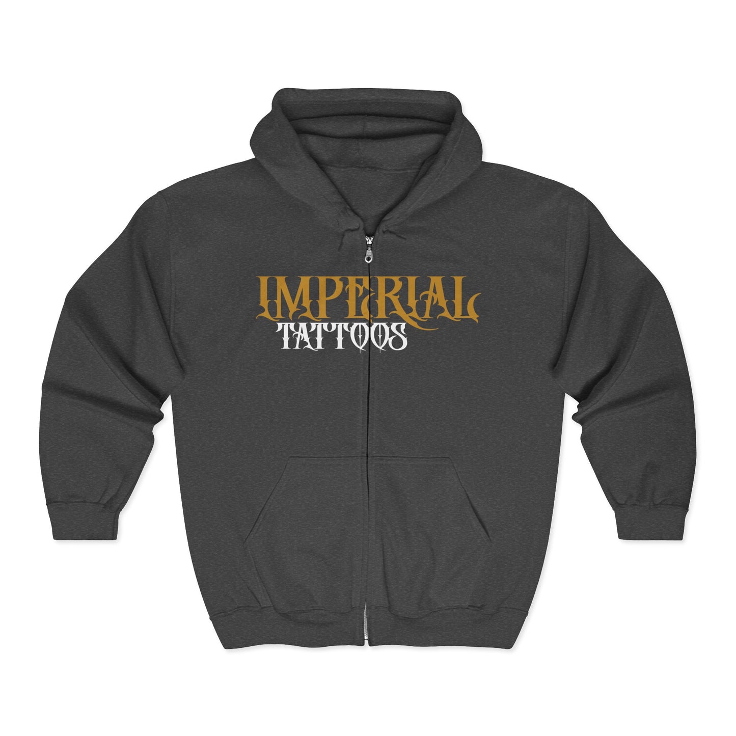 Imperial Tattoos Gothic GOLD Full Zip Hoodie