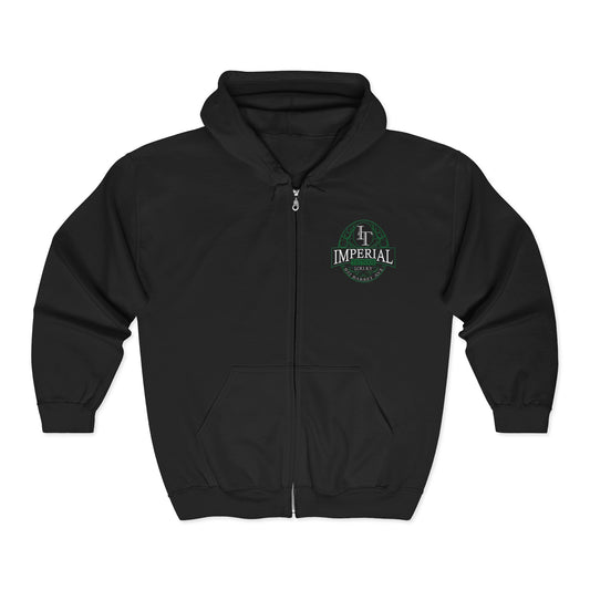 Imperial Tattoos Smokers GREEN Full Zip Hoodie