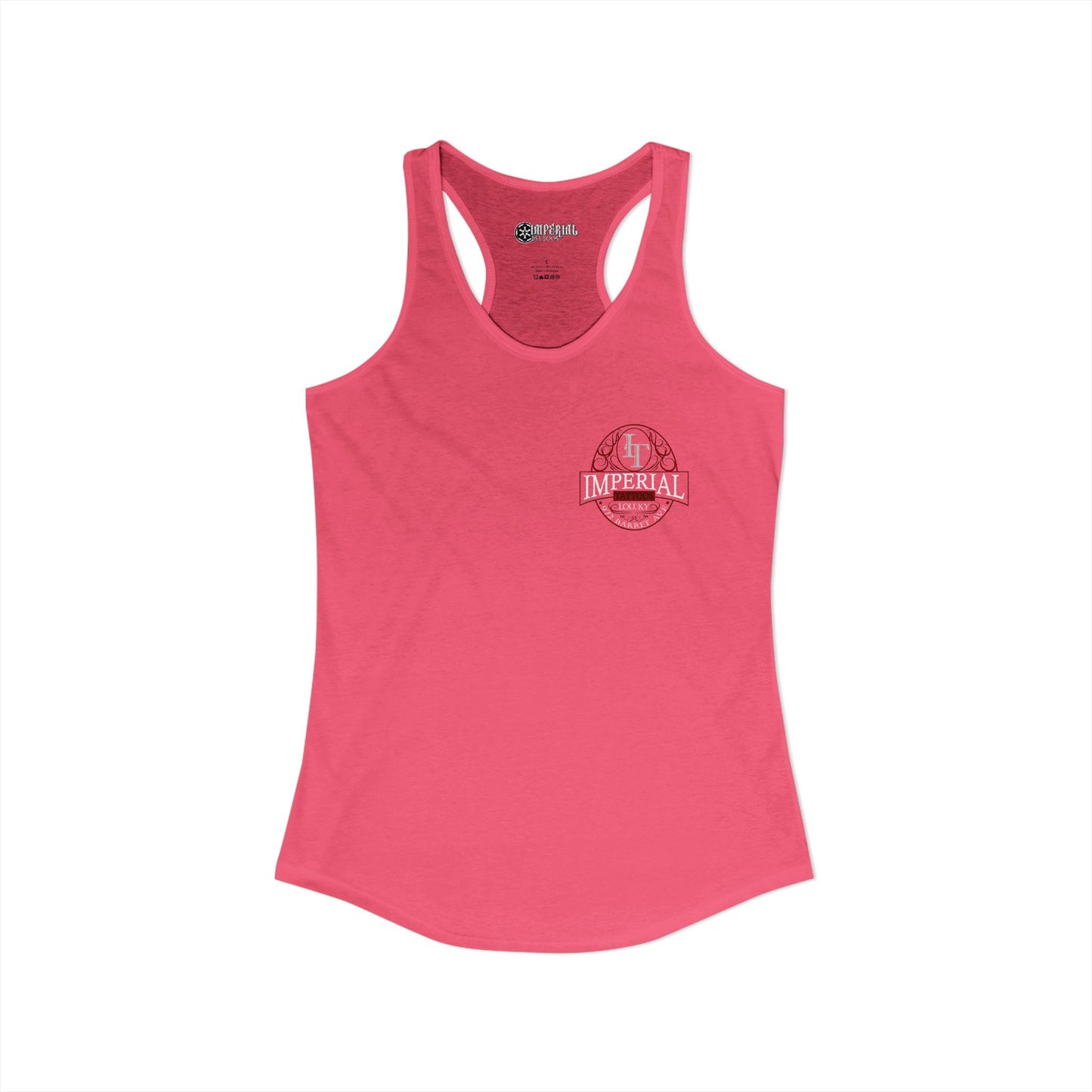 Women's Racerback Tank Imperial Tattoos RED Smokers