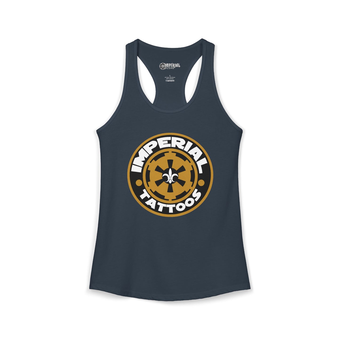 Women's Racerback Tank Imperial Tattoos 2014 COG GOLD