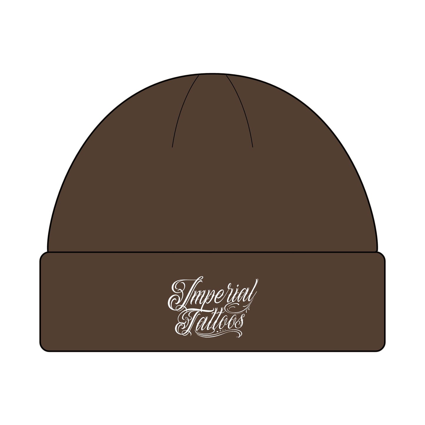 Cuff Beanie | Beautiful White |  Cool Winter Hat, Streetwear Accessory, Perfect Gift for Tattoo Lovers, Unisex Beanie