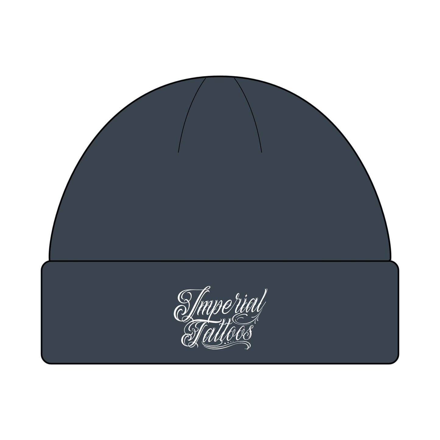 Cuff Beanie | Beautiful White |  Cool Winter Hat, Streetwear Accessory, Perfect Gift for Tattoo Lovers, Unisex Beanie