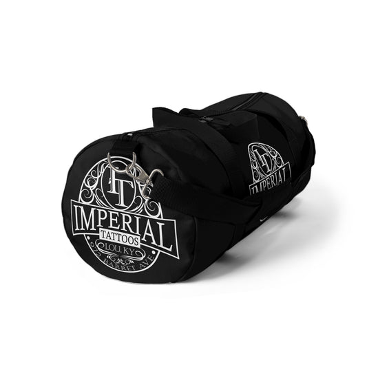 Imperial Tattoos Smokers Logo Duffel Bag — Black Gym & Travel Weekender